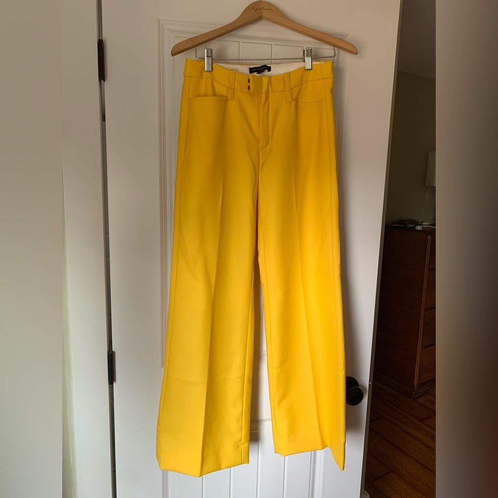 Banana Republic size 2 (xs) yellow boot cut dress pants